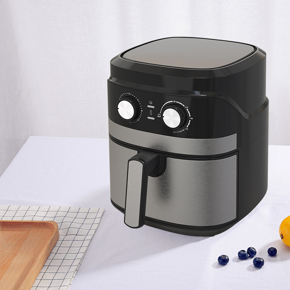5,5L Knob vezérlési hőmérséklet-időzítő vezérlés Air Fryer YYZG-550S
