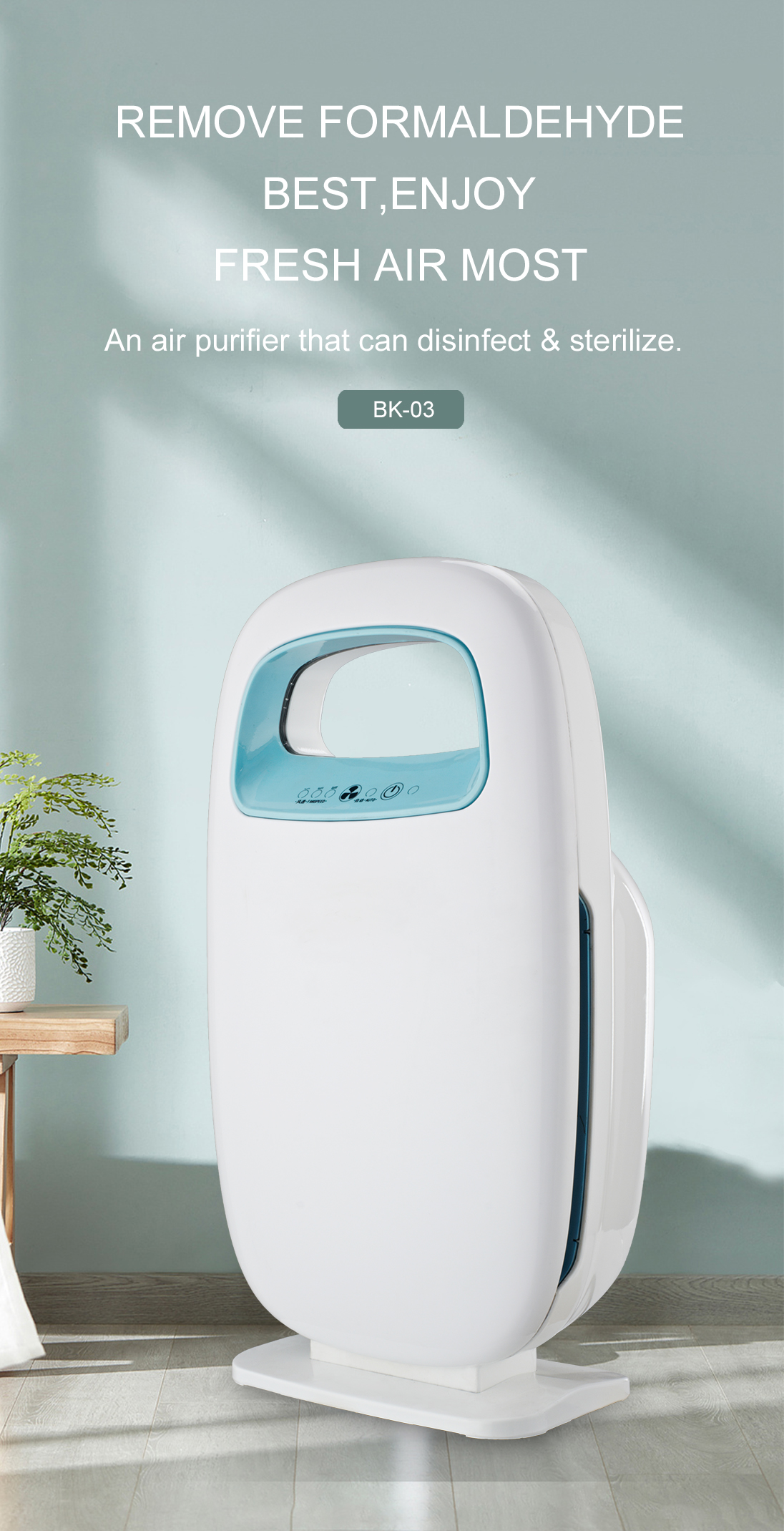 Távolítsa el a formaldehidet a legjobban, élvezze a friss levegőt a legtöbb BK-03